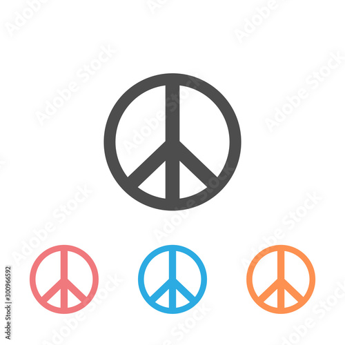 Peace icon set. sign vector illustration flat style