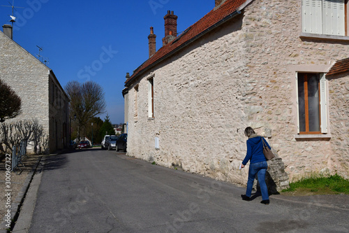 Fontenay Saint Pere; France - march 23 2017 : village center photo