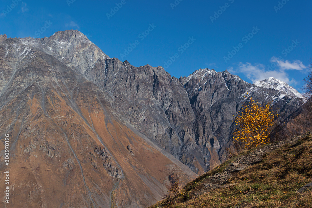 Beautiful views of the mountains in autumn, Georgia