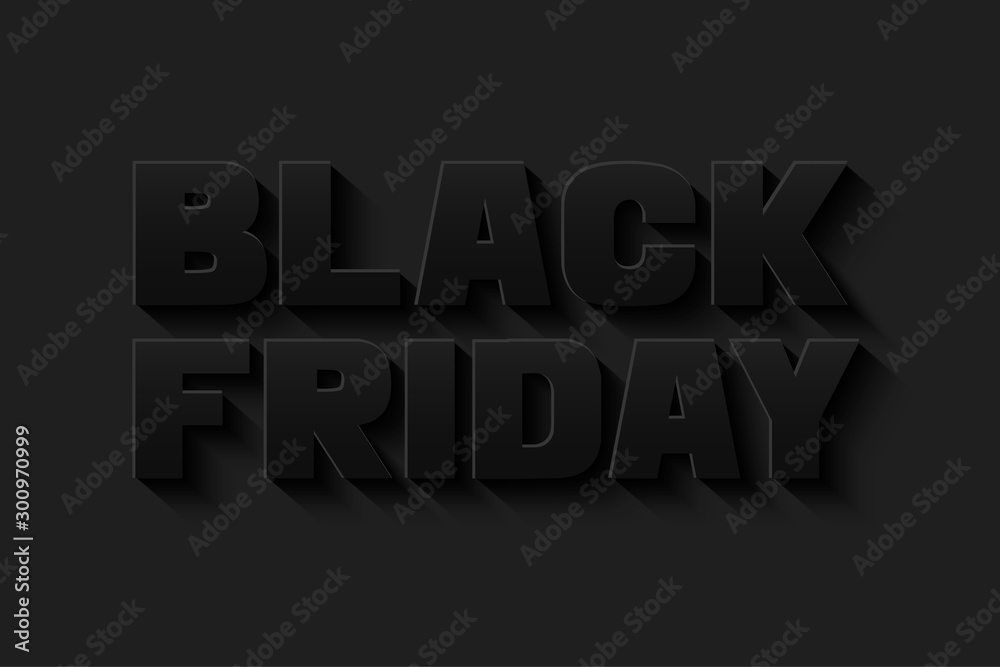 Black Friday sale banner template. Vector illustration Black Friday sale banner template. Vector illustration