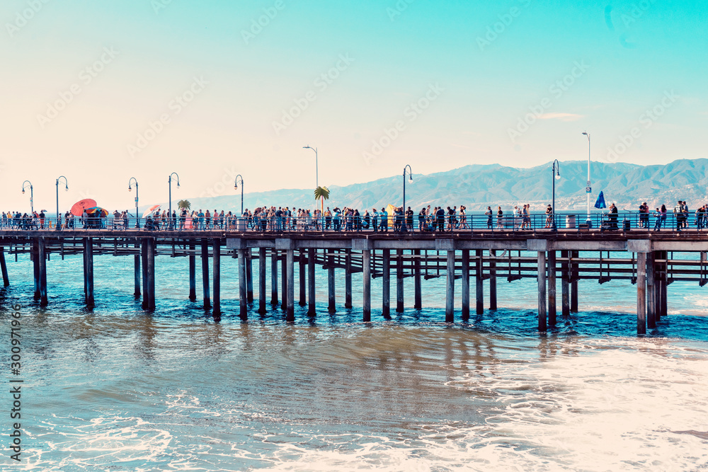 pier at sunset