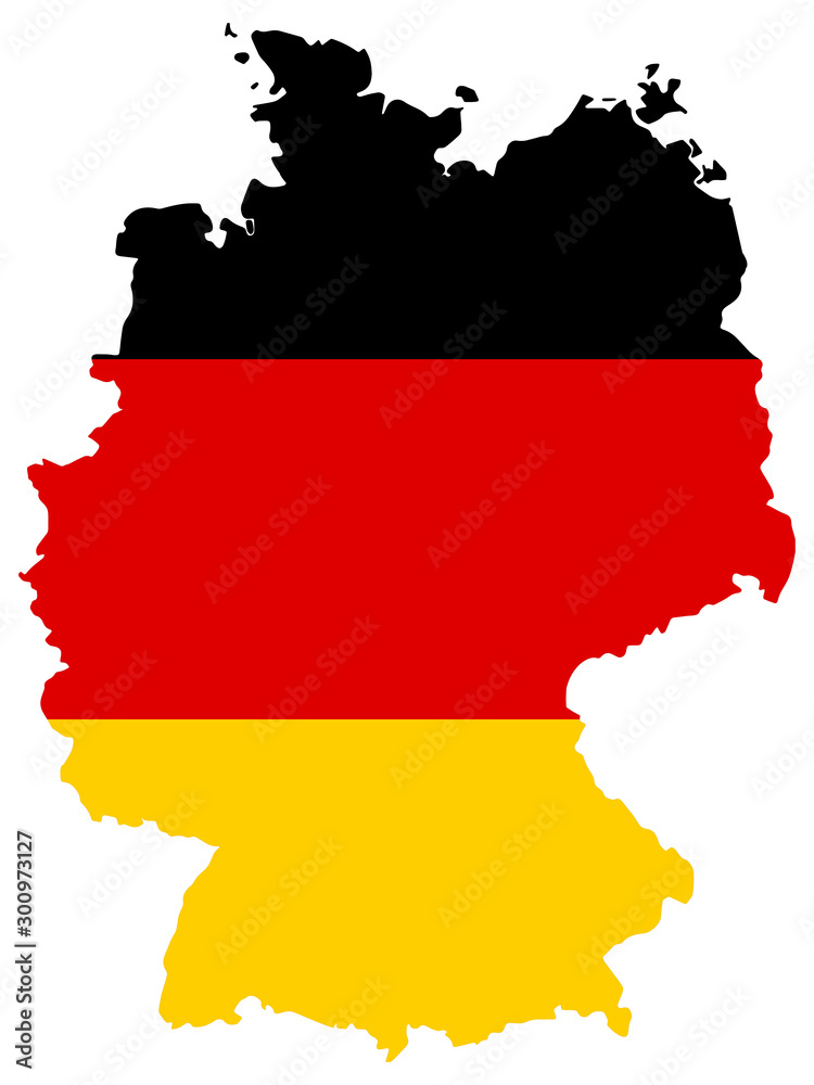 Germany map flag vector illustration eps 10 Germany map flag vector illustration eps 10