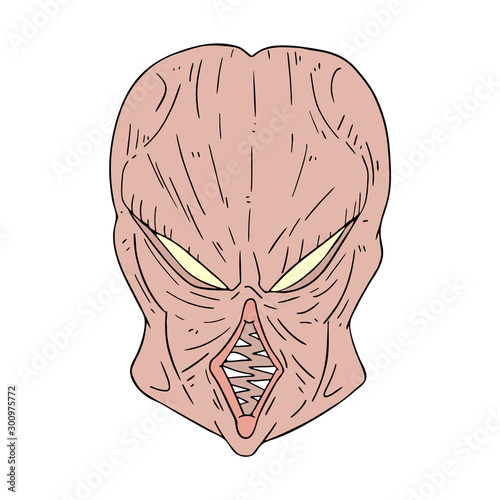 mutant head draw