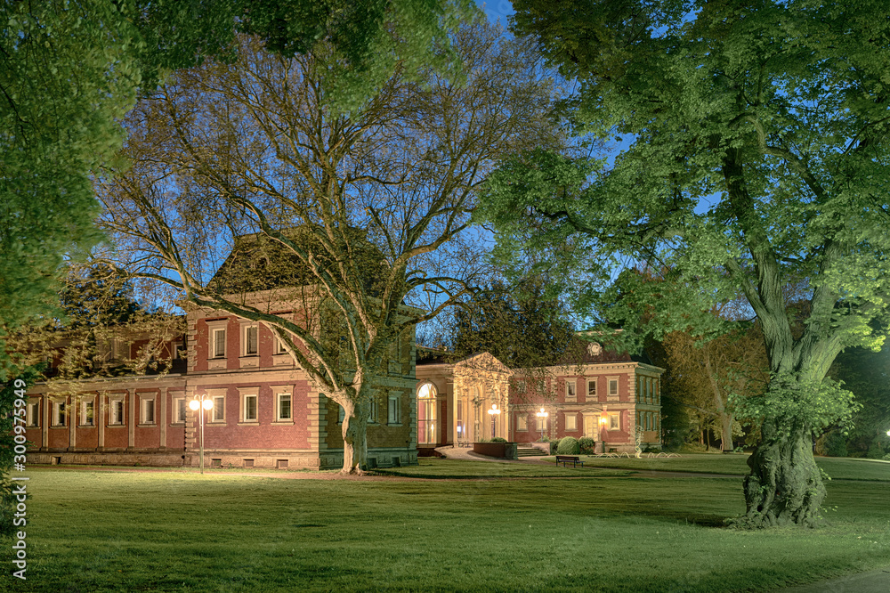Obraz premium Kurpark Bad Oeynhausen Wandelhalle ca. 1853