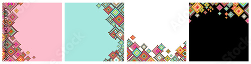 Northeastern of Thailand or Isan art decorative design ornamental. For Thai or Isan conceptual design.And use as seamless wallpaper or background to showing or presentation.