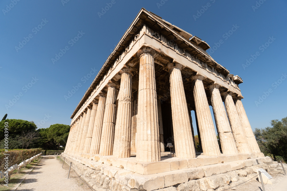 Temple of Hephaestus in Athens, built in 445 B.C.