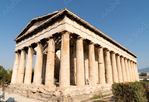 Back side of the temple of Hephaestus in Athens, built in 445 B.C.