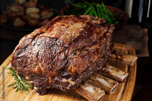 Canvastavla grilled pork ribs on white plate