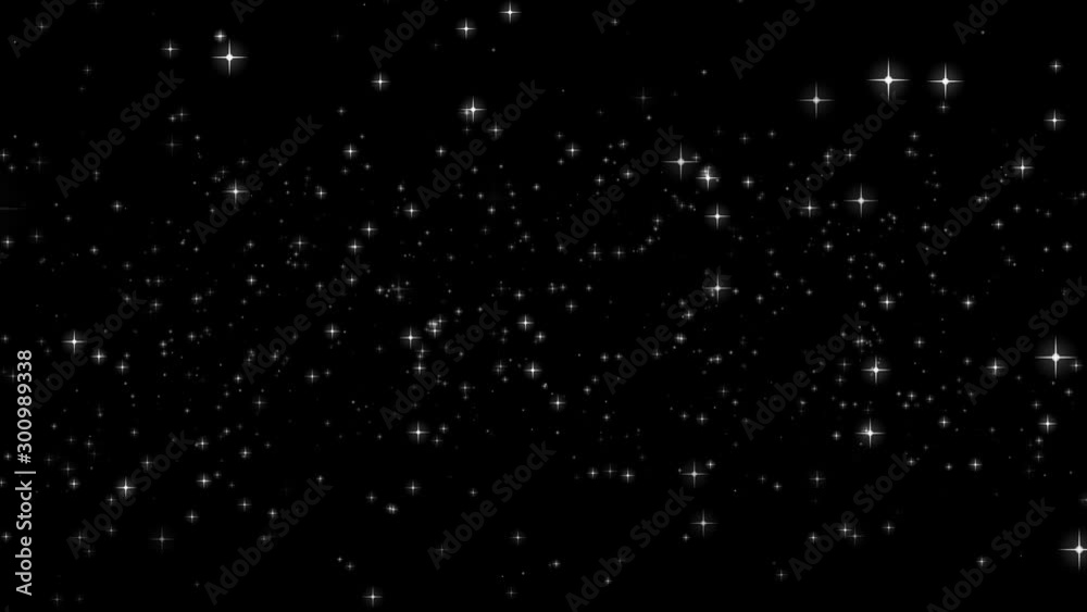 flowing stars motion particles background glitter