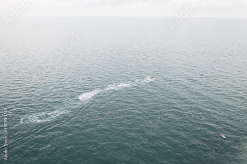 A jet ski sailing alone in the open sea. Great feeling of freedom © Victoriya Bulyha