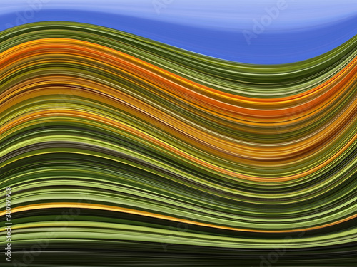 abstraction with colored parallel lines