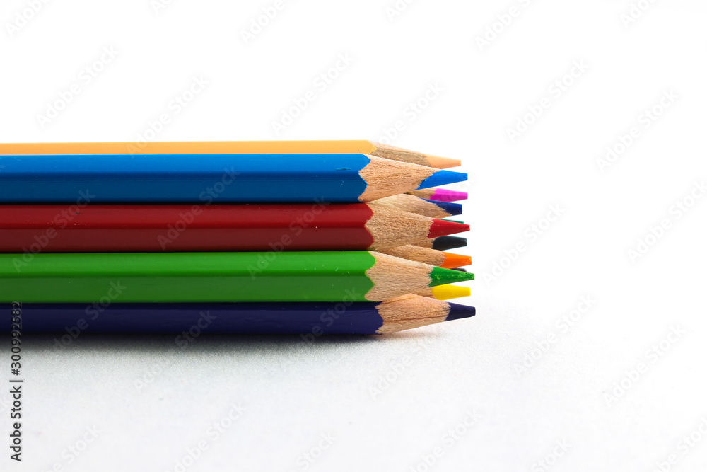 Bundle of rainbow colored pencils Bundle of rainbow colored pencils