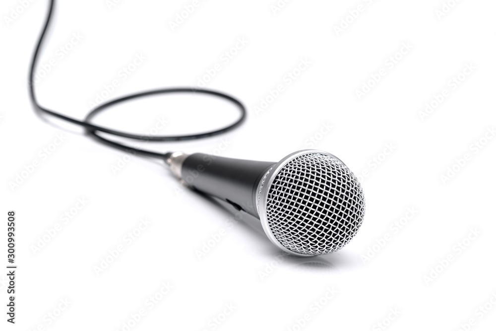 Microphone isolated on white background Microphone isolated on white background