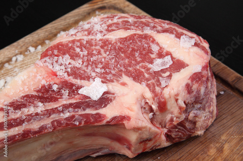 Raw fresh meat Ribeye Steak. Meat for steak. Raw meat. 