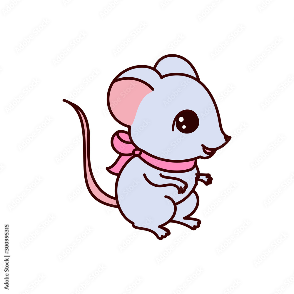 Cute mouse baby, 2020 symbol. Cute mouse baby, 2020 symbol.