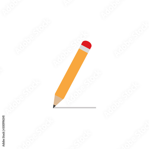 Isolated pencil tool flat design