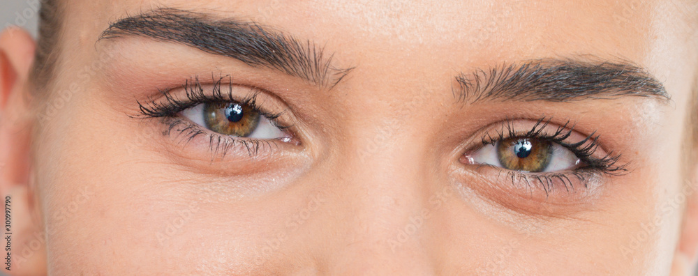 Obraz premium eyes expression close-up macro shot