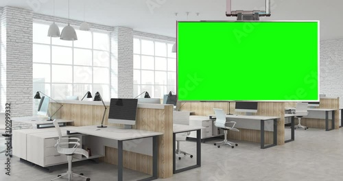 Office Setting Virtual Background photo