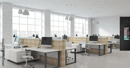 Office Setting Virtual Background photo