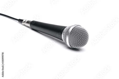 Microphone isolated on white background