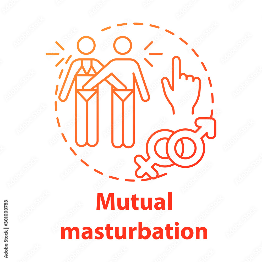 Mutual masturbation red concept icon. Safe sex. Healthy stimulation,  intimate romantic relationship. Male, female healthcare idea thin line  illustration. Vector isolated outline drawing Stock Vector | Adobe Stock