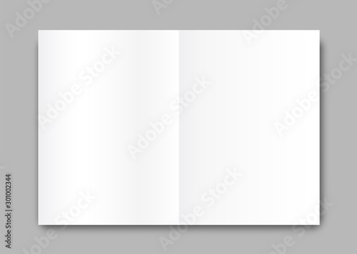 Open book in realistic style .Vector graphics for web sites.
