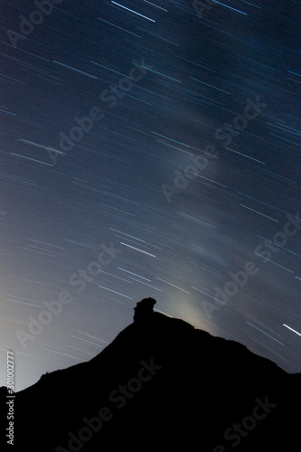 star trail at lake powell