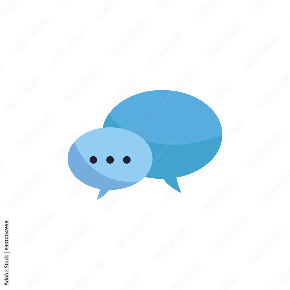 Isolated communication bubble flat design Isolated communication bubble flat design