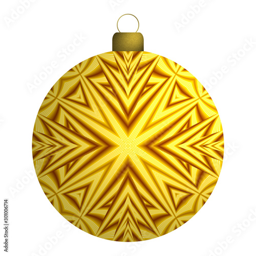 christbaumkugel mit gelbem stern