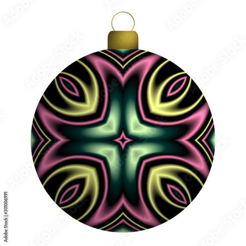 Weihnachtskugel,  absrtraktes Muster