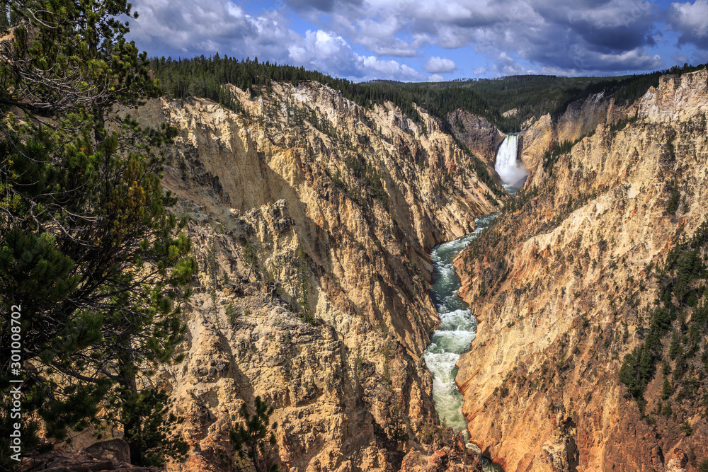 Lower Falls of the Grand Canyon of the Yellowstone from Artist Point, Yellowstone National Park