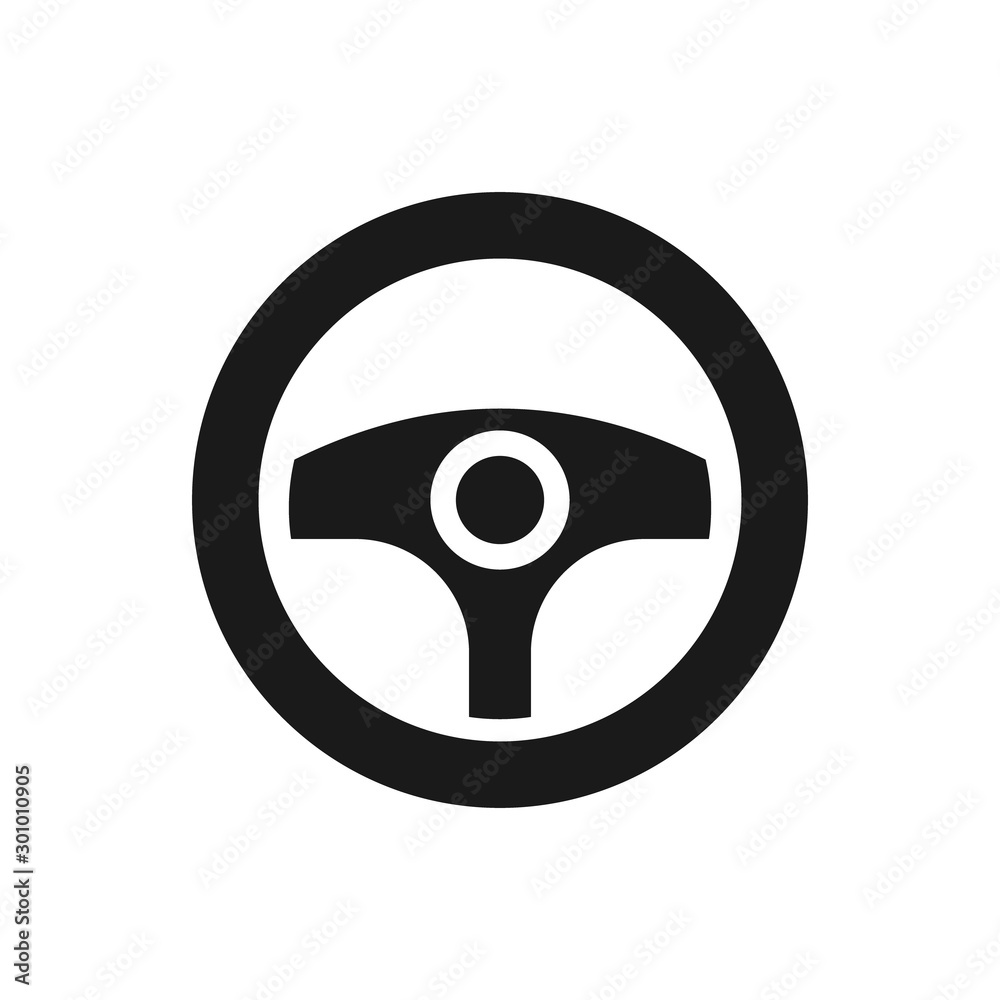 Steering wheel icon. Driving wheel, car steering illustration for perfect mobile and web UI design Steering wheel icon. Driving wheel, car steering illustration for perfect mobile and web UI design