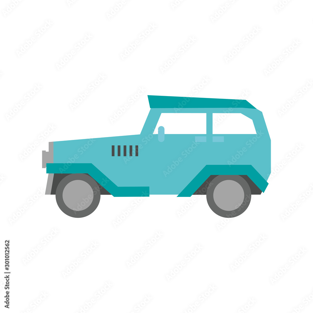 Fototapeta premium Isolated car icon flat design