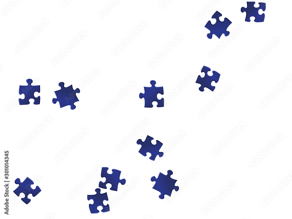 Business conundrum jigsaw puzzle dark blue pieces Business conundrum jigsaw puzzle dark blue pieces