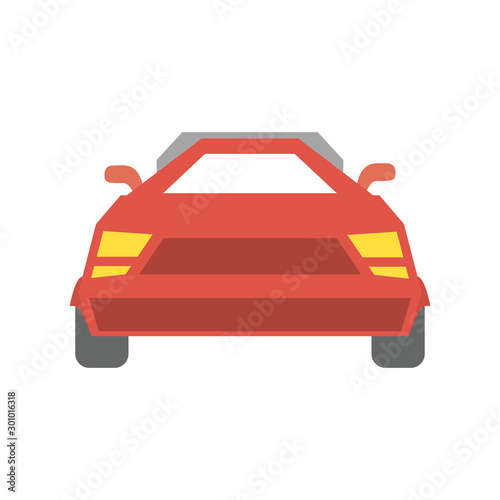 Isolated car icon flat design