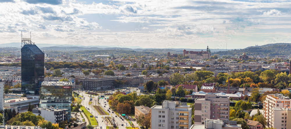 Cracow skyline