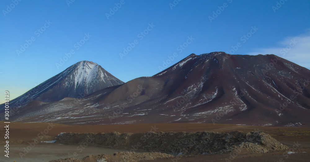 Licancabur volcano snowed in Potosi border Bolivia and Chile, 5900 masl volcano Licancabur volcano snowed in Potosi border Bolivia and Chile, 5900 masl volcano