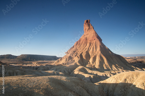 Bardenas Reales desert in Navarra  Spain