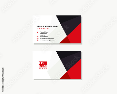 modern simple business card design template 
