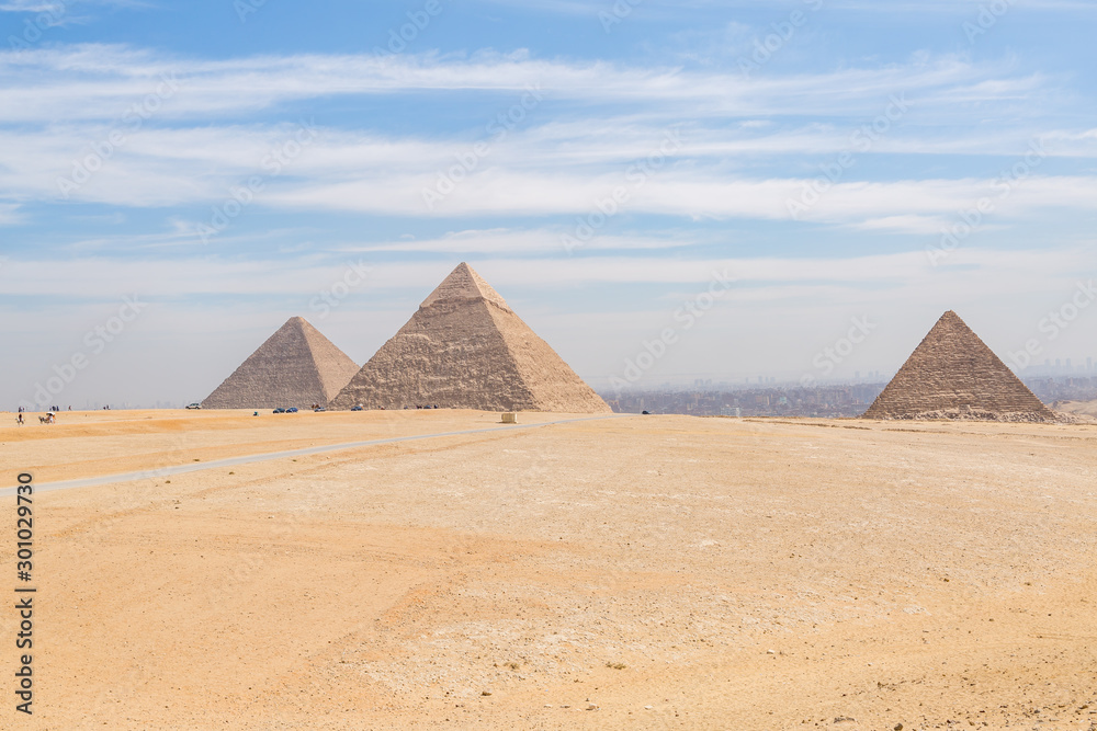 Famous pyramids of Cairo, Egypt