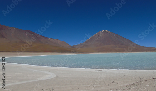 Laguna Verde in the department of Potosi in Bolivia
