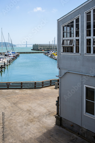 SAN FRANCISCO, USA - JUNE 14: Pier 39 at San Francisco Bay, on JUNE 14, 2015. Pier 39 was first developed by entrepreneur Warren Simmons and opened October 4, 1978 photo