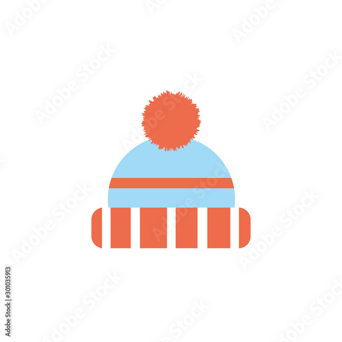Isolated hat icon flat design