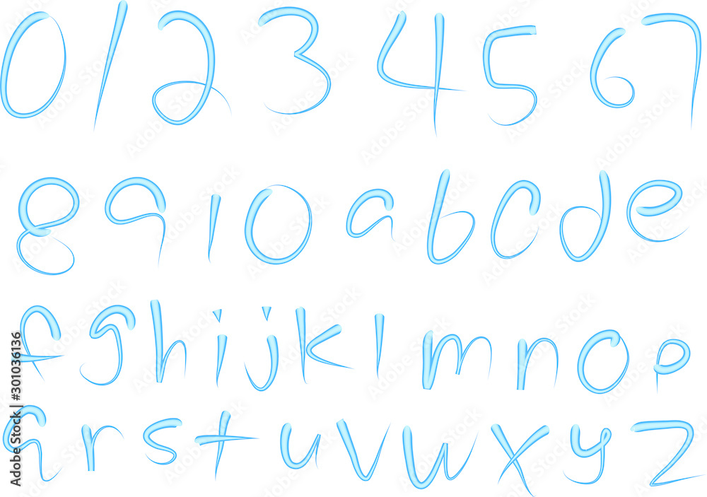 numbers and fonts letter design numbers and fonts letter design