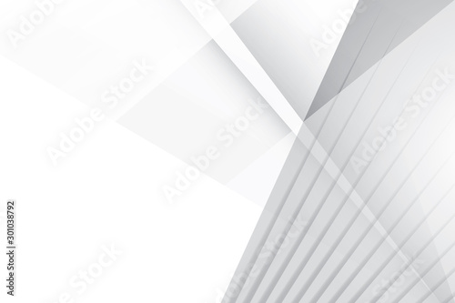 Abstract geometric white and gray color background. Vector, illustration.
