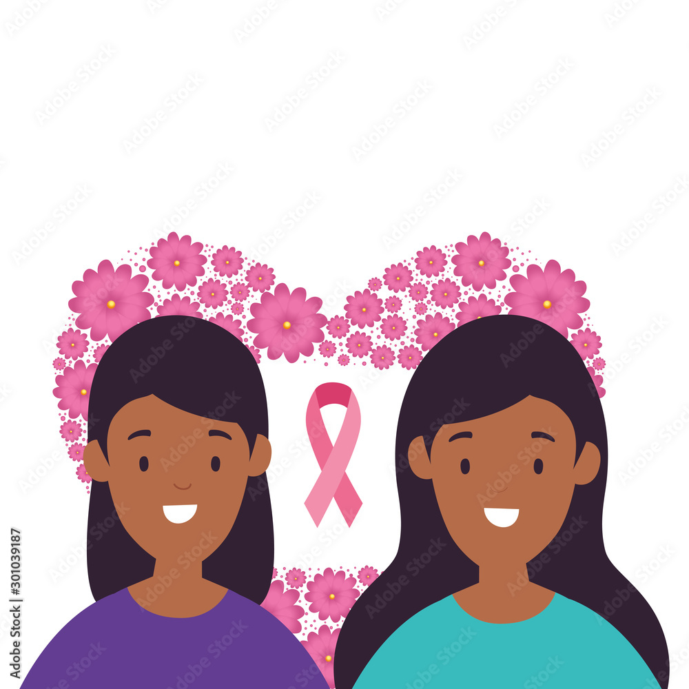 women in heart shape frame of flowers vector illustration design women in heart shape frame of flowers vector illustration design