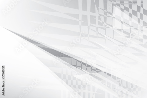 Abstract geometric white and gray color background. Vector, illustration.