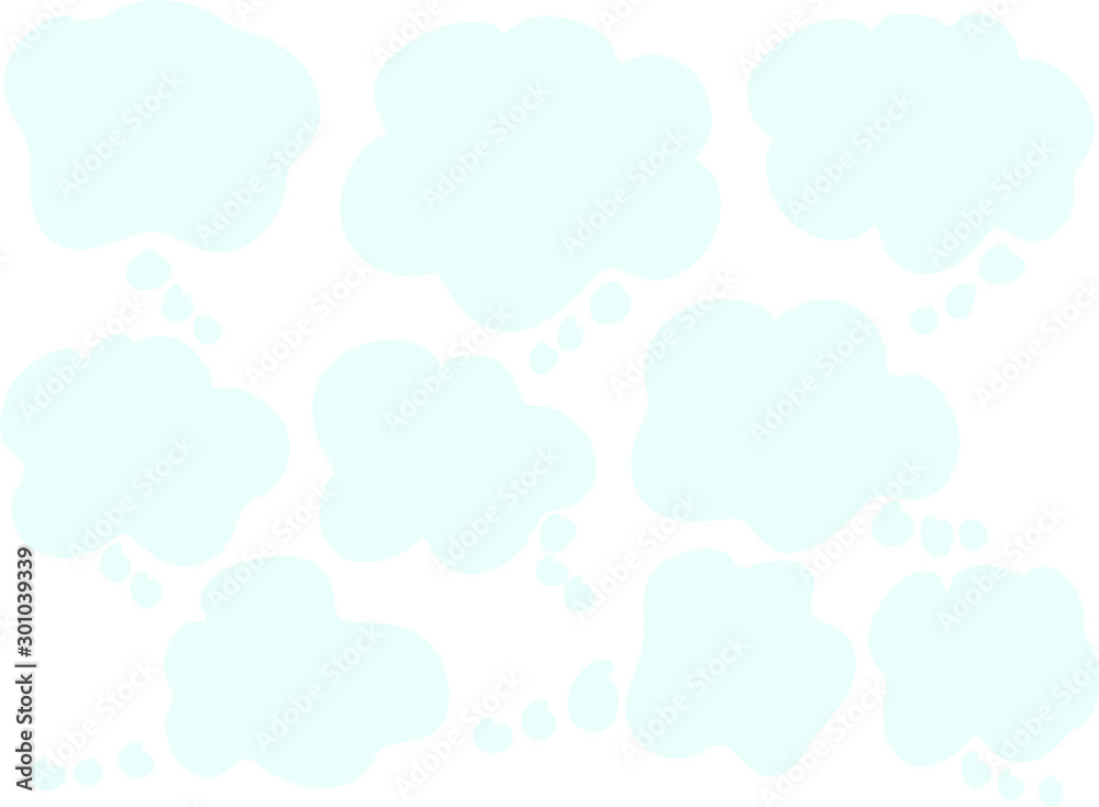 speech bubble set design background