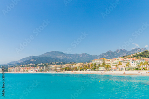 A view in Menton in France