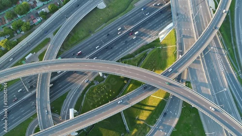 A modern flyover road junction